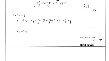 iGCSE Maths 2006 Summer 3H Qu 4