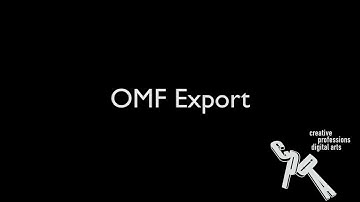 How to Export as an OMF file