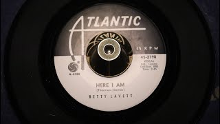 Betty Lavett - Here I Am - Atlantic: 45-2198 DJ (45s)