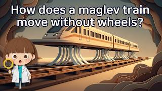 How does a maglev train move without wheels