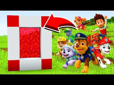 Minecraft : How To Make a Portal To Paw PATROL (Ps3/Xbox360/PS4/XboxOne/PE/MCPE)