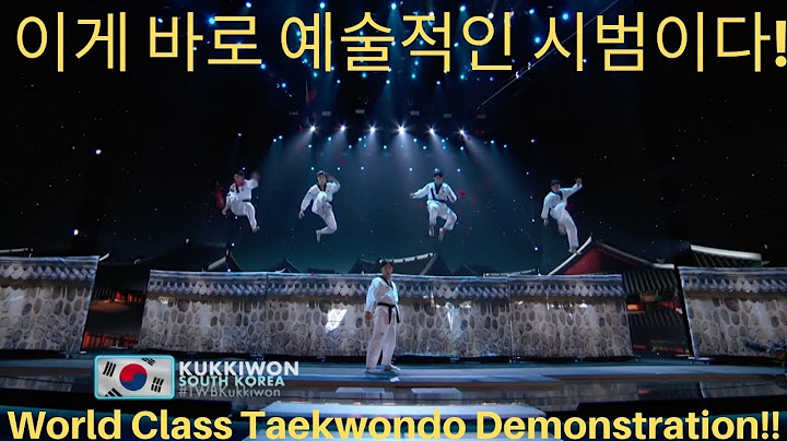 예술의 경지!!태권도 시범!!  Kukkiwon The World's Best Championship Round