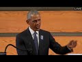 Obama takes EPIC swipe against Trump during John Lewis eulogy, gets HUGE ovation