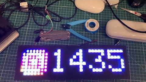 Pixel IT led matrix display with esp-01 driver