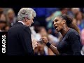 Serena Williams rompe todo y termina llorando en dramática final