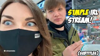 S1mple Irl Stream With Gf Subtitles Youtube