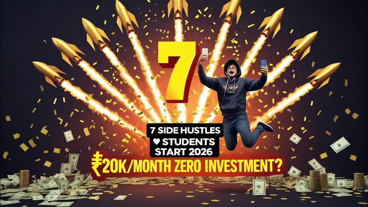 "Zero to ₹20K: 7 Student Side Hustles 2026||mhine ka kharcha kaise nikale by cash cloak