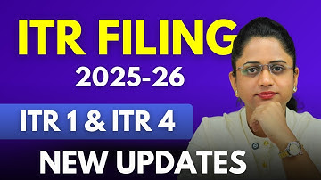ITR Filing Online 2025-26 New Update - ITR 1 and ITR 4 2025-26 Changes in Hindi
