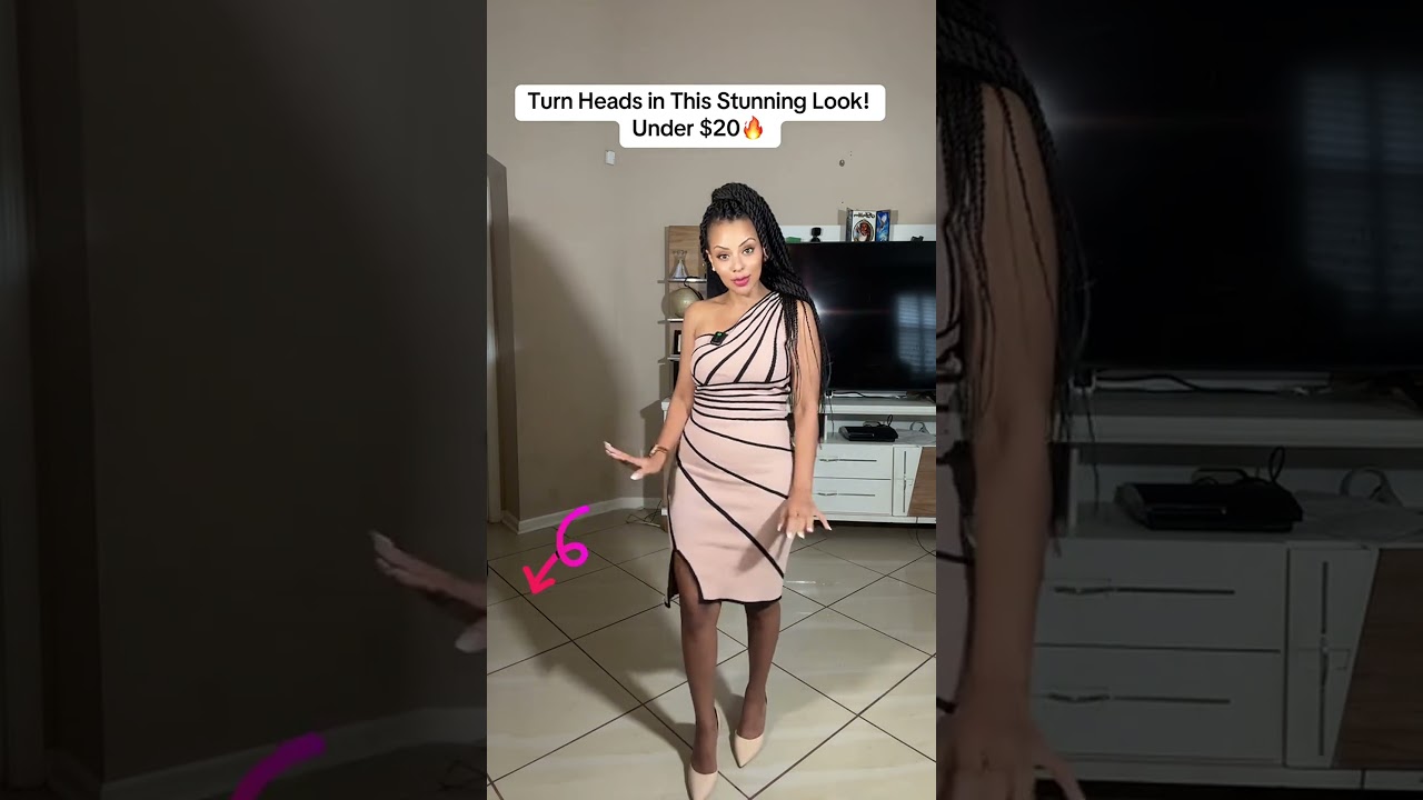 Chic One-Shoulder Striped Bodycon Dress for Parties & Dates