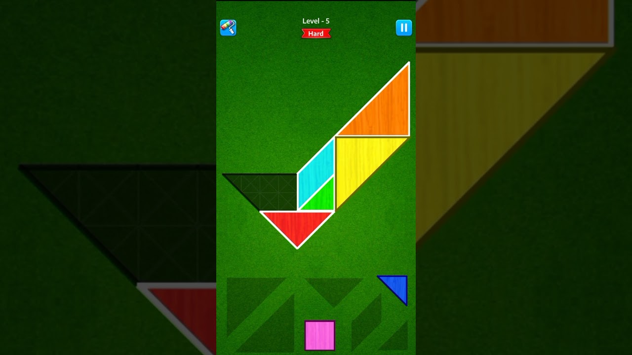 Tangram Puzzle- classic Mode - Level 5 - Hard level