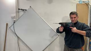 How to mount a white-board alone :)