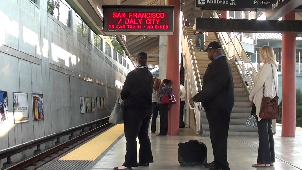 San Francisco/Daly City Train Arriving at North Concord/Martinez BART