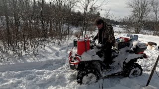 My Worst Deep Snow ATV Recovery Ever