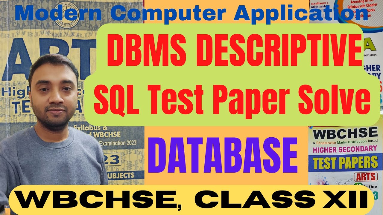 SQL Test Paper Solve | DATABASE DESCRIPTIVE | Modern Computer ...