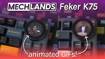 This keyboard knob has a SCREEN! • MechLands Feker K75 Review, Sound Tests, Software, Teardown Guide