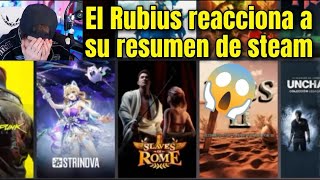 El Rubius reacciona a su resumen de steam