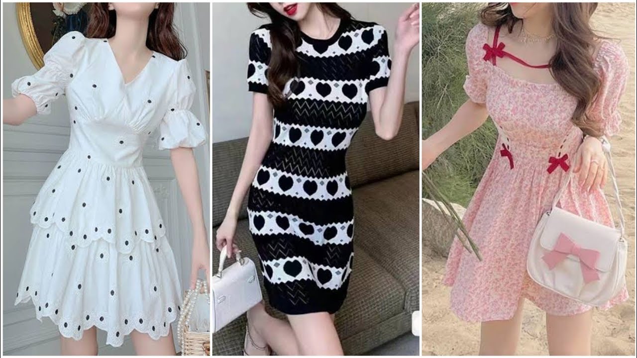 Stylish & Unique ALine Dresses Designs For Girls/Women/Short Dresses Designs Ideas. YouTube