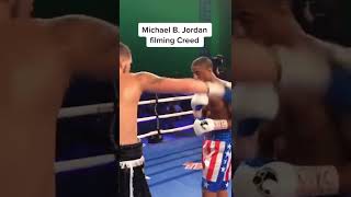 Michael B Jordan filming Creed 3 #shorts