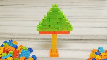 Satisfying asmr Tree 🌲/diy/building blocks/block game/building blocks tree/Lego blocks#tree#blocks