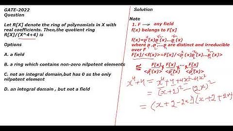 Ring Theory GATE Mathematics (MA) 2022, Group theory #GATE #CSIR-NET #IIT-JAM #TIFR #CMI #SET #NBHM