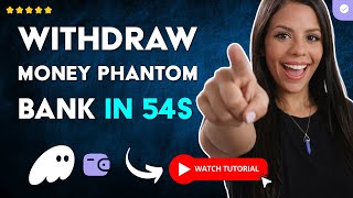 How to WITHDRAW MONEY from PHANTOM WALLET to Your BANK in 54 S