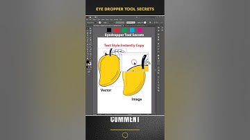 Adobe Illustrator Eyedropper Tool | Copy Colors & Text Styles Fast #illustratortips #eyedroppertool
