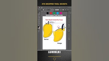 Adobe Illustrator Eyedropper Tool | Copy Colors & Text Styles Fast #illustratortips #eyedroppertool
