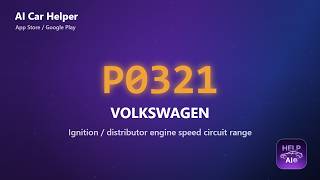 Volkswagen P0321 Error Code Explained | Ignition  distributor engine speed circuit range