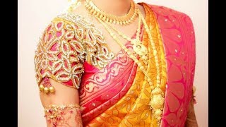 Bridal Blouse Designs For Silk Sarees and Pattu Sarees 2018