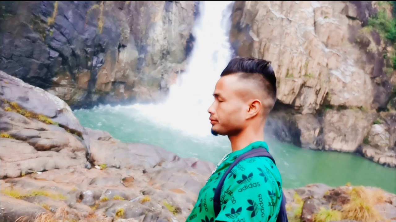 RYNJI FALL,, TOURISM PLACE .EAST JAINTIA HILLS , 2018 4K HD