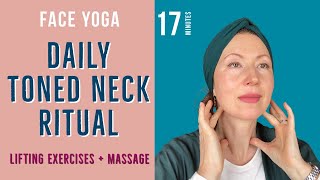 TONED NECK Ritual - CREATE NECK LIFT with these Daily Strengthening Moves and Massage