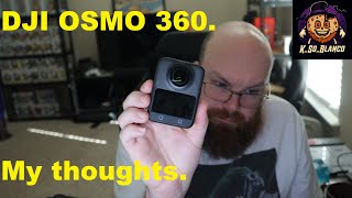 Man with a camera. Looking at the DJI Osmo 360! Simple Review out of the box. screenshot 2