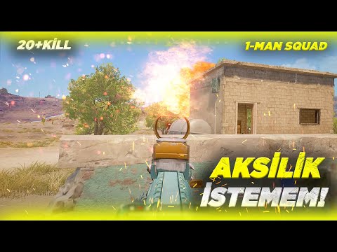 20+KILLS! 1-MAN SQUAD'DA ÖNÜME GELENE HEADSHOT! - #pubg