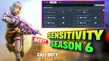 *SEASON 6* FAST MOVEMENT + NO RECOIL | BEST SENSITIVITY FOR COD MOBILE | CODM SENSITIVITY SETTINGS