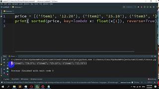 How To Sort A Tuple By Its Float Element In Python - Youtube