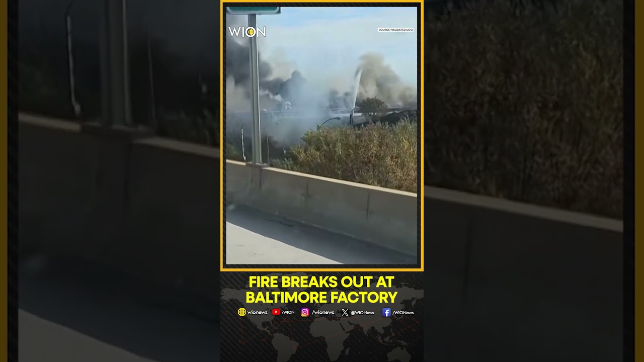 Baltimore Industrial Fire: Thick Smoke Blankets Neighborhood | WION