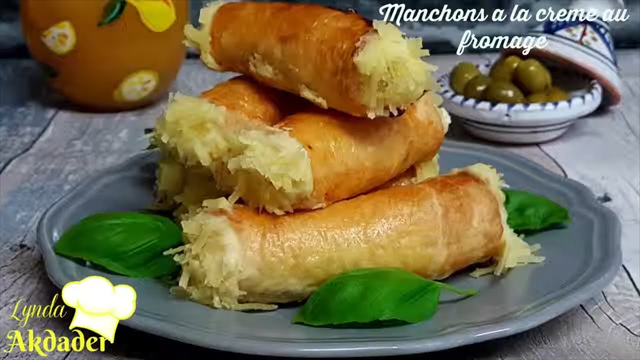 Salés ou manchons  à la  crème au fromage  مونشو بكريمة الجبن