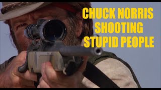 Celebrity Chuck Norris Shooting Stupid People Wealth