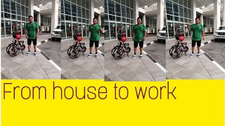 FROM HOUSE TO WORK USING MY FOLDING BIKE | JAVA PRO 45ONE