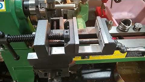 Harbor Freight WOOD lathe Conversion to METAL LATHE with chips