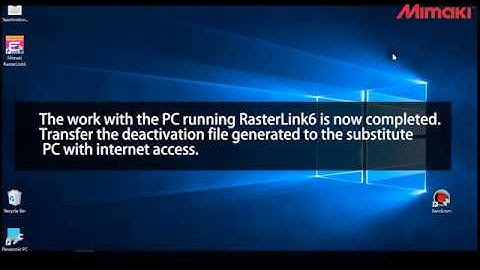 RasterLink6 License substitute deactivation 1