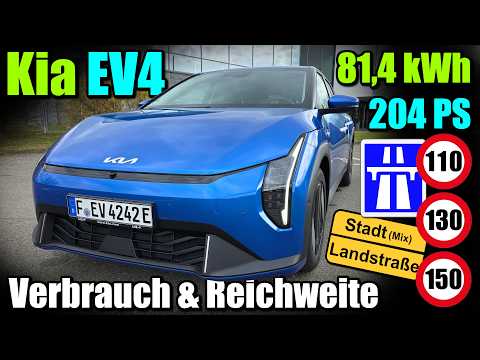 Kia EV4 2026: REAL-Verbrauch und Reichweite - Daten Infos Review Testbericht deutsch WLTP TLTP