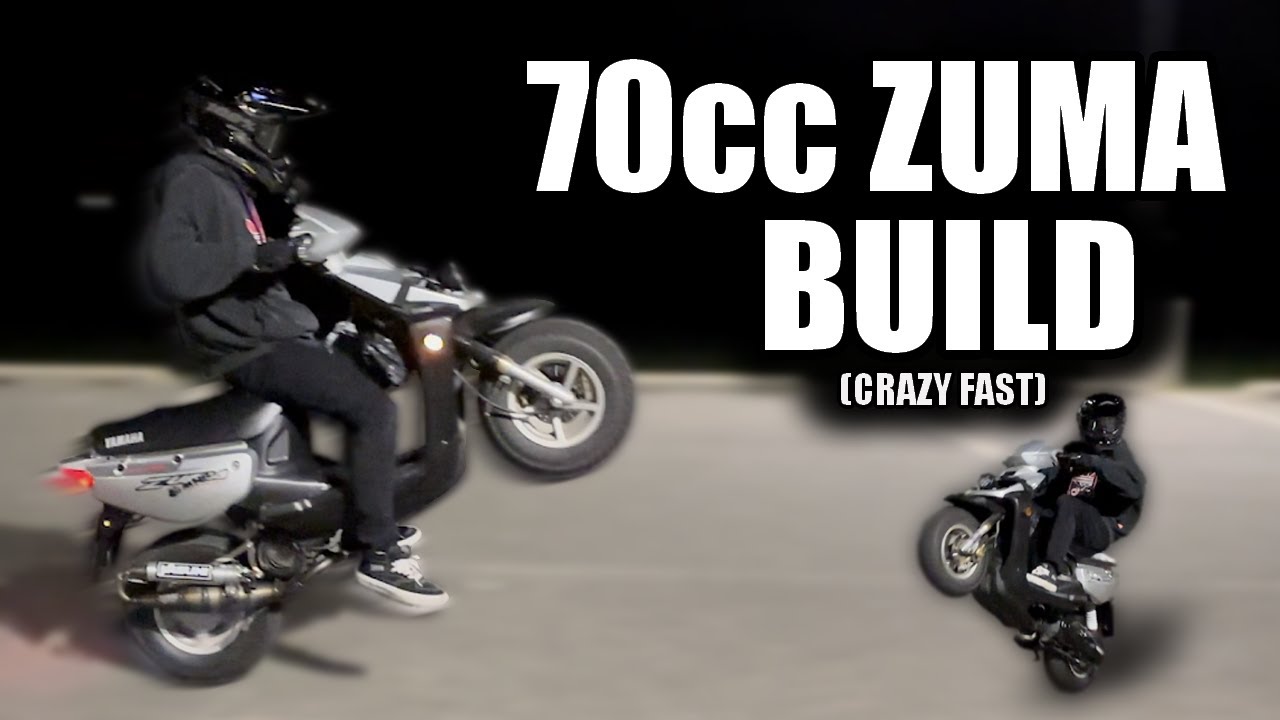 Insane Yamaha Zuma 70cc Build! (too much power!?)
