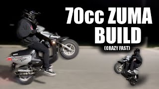 Insane Yamaha Zuma 70cc Build! (too much power!?)