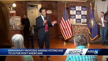 In Iowa, Republican presidential hopeful proposes raising voting age to 25