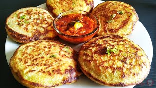 सूजी का Tasty नया नाश्ता वो भी बिना तले | Less oil Sooji breakfast Recipe, Instant suji snack recipe