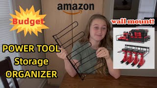 Power Tool Storage Organizer On A Budget, Wall Mount | Install | Review