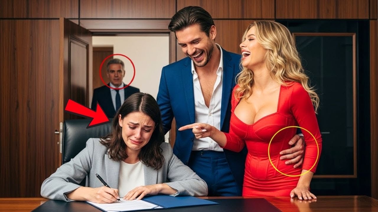 She Signed the Divorce in Silence — No One Knew Her Billionaire Father Was Watching From The Back