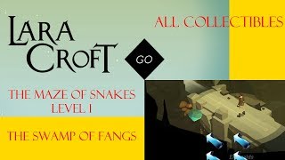 Lara Croft Go - The Maze Of Snakes Level 1 Walkthrough - The Swamp Of Fangs screenshot 5