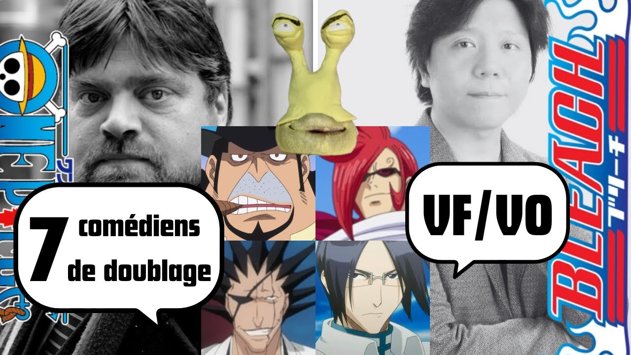 7 comédiens de doublage VF/VO entre Bleach et One Piece. 10/26/2024